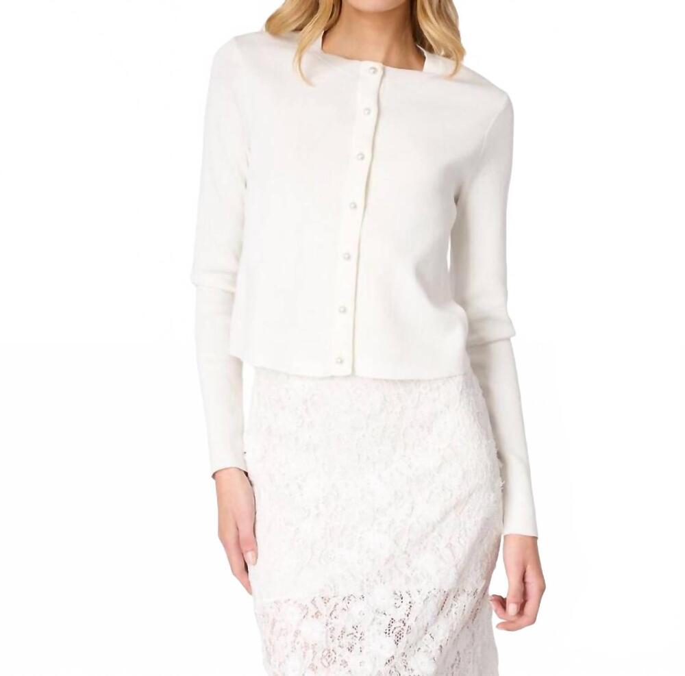 NEW CAMI NYC jessa long sleeve cardigan in white